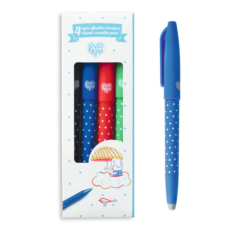 Djeco Classic Erasable Pens 4pk
