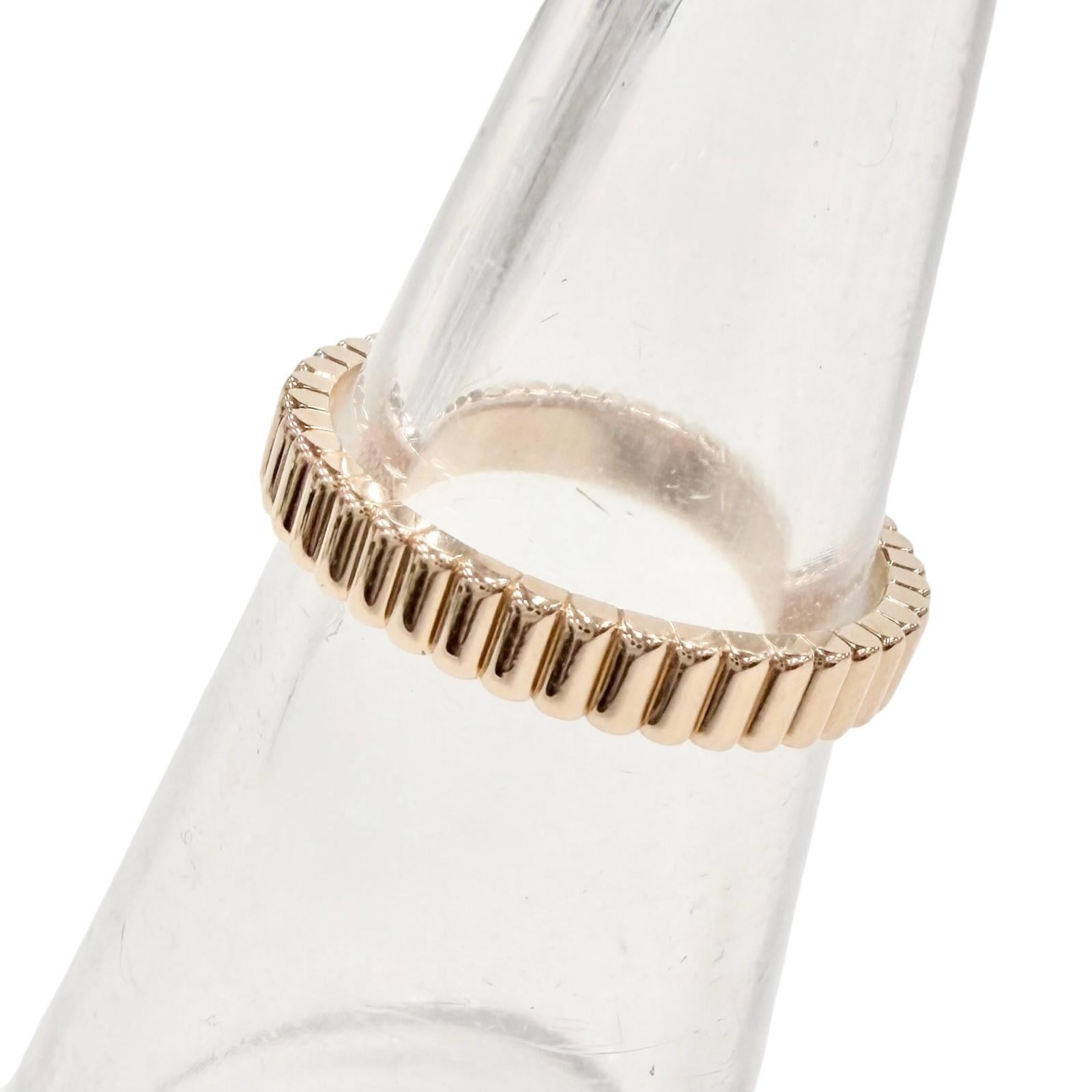 Excellent BOUCHERON Ring ring Quatre Grosgrain Ring Small Pink gold AU750 Women