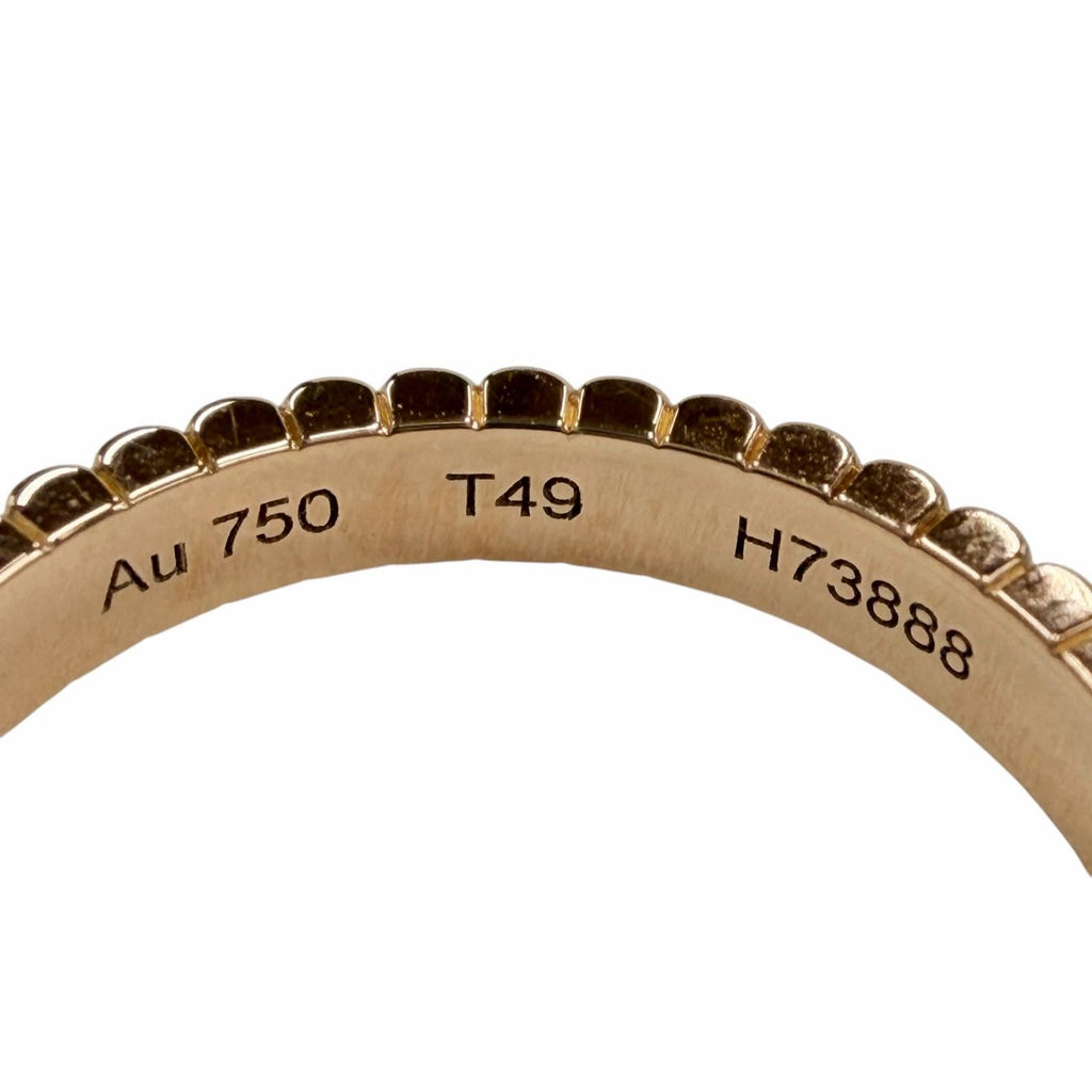 Excellent BOUCHERON Ring ring Quatre Grosgrain Ring Small Pink gold AU750 Women
