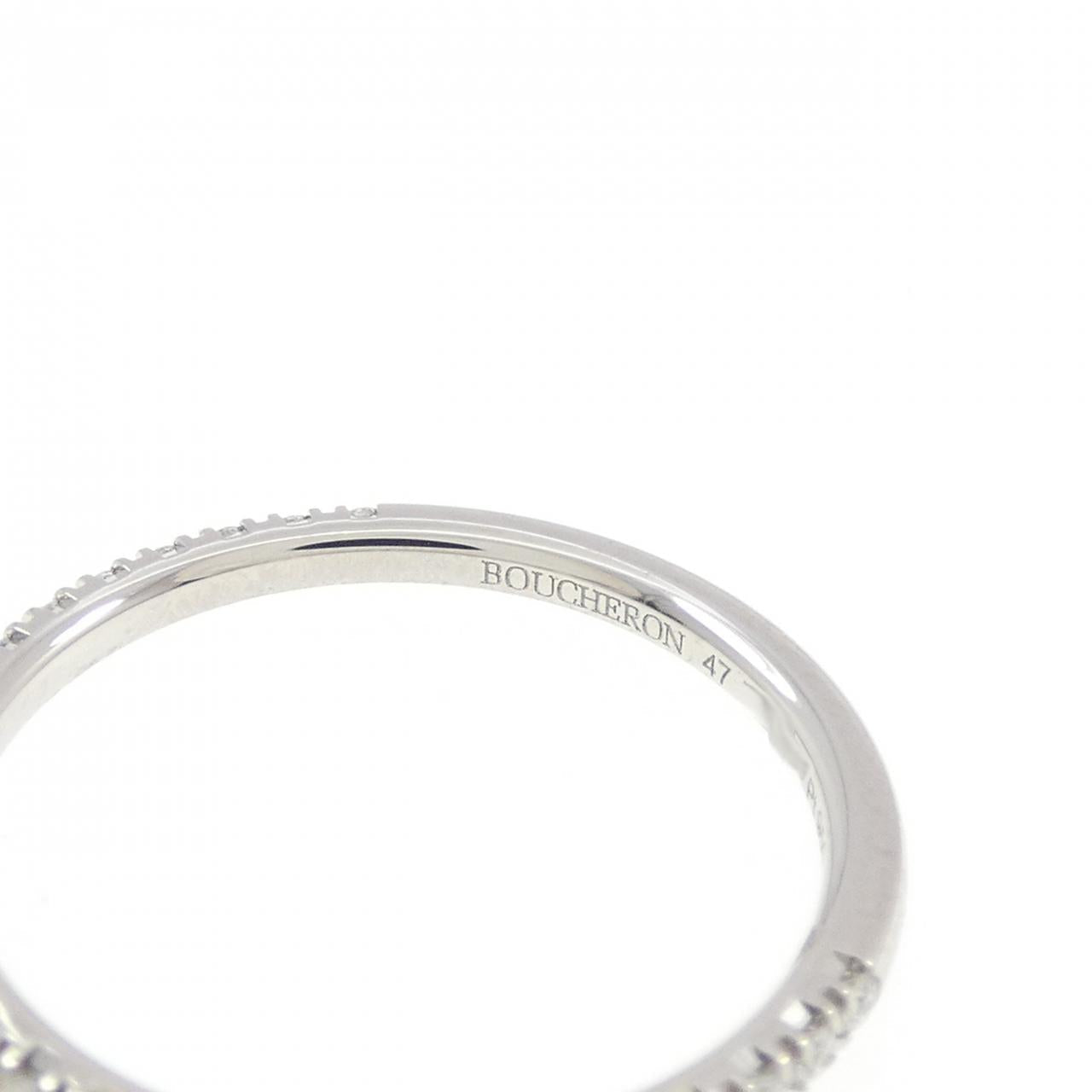 Boucheron Platinum Diamond Ring Size 47
