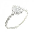 Boucheron Serpent Boheme 18K White Gold Diamond Ring Size 13