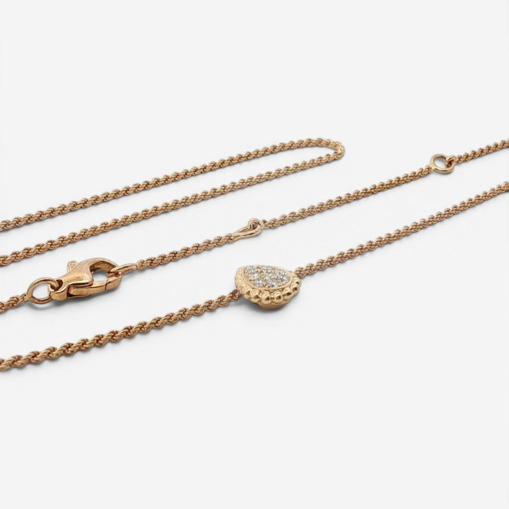 Boucheron Serpent Boheme 18K Rose Gold Diamond Pendant Necklace JPN00565