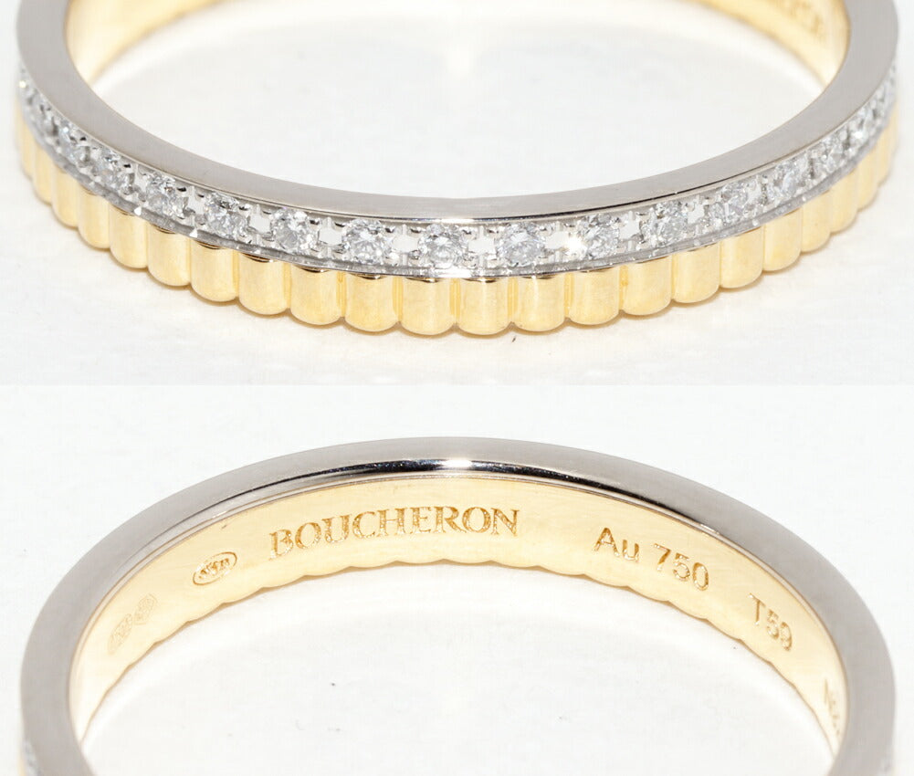 Boucheron Quatre Radiant Au750 Ring Size 18.5