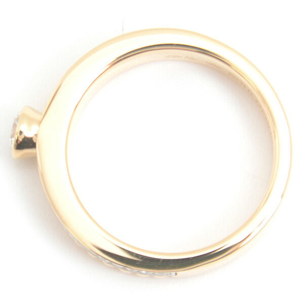 Boucheron 18K Yellow Gold White Gold Quatre Radiant Solitaire Diamond Ring Size 50