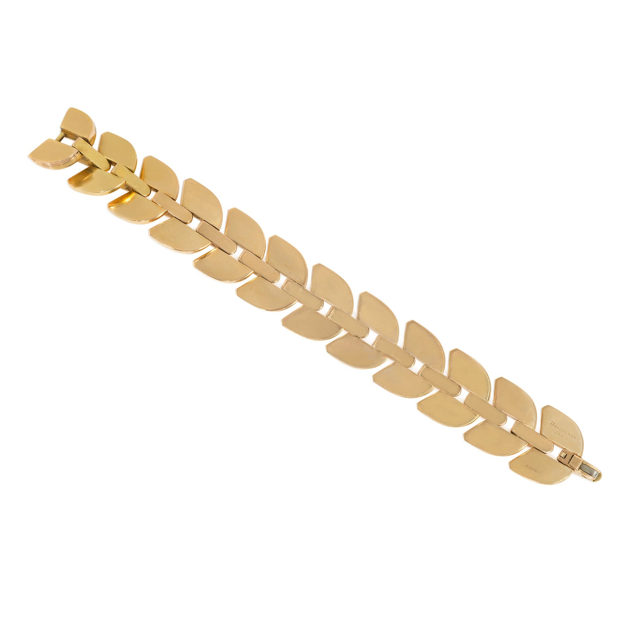 Boucheron Retro 18KT Yellow Gold Palmettes Bracelet