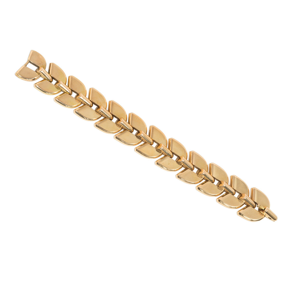 Boucheron Retro 18KT Yellow Gold Palmettes Bracelet