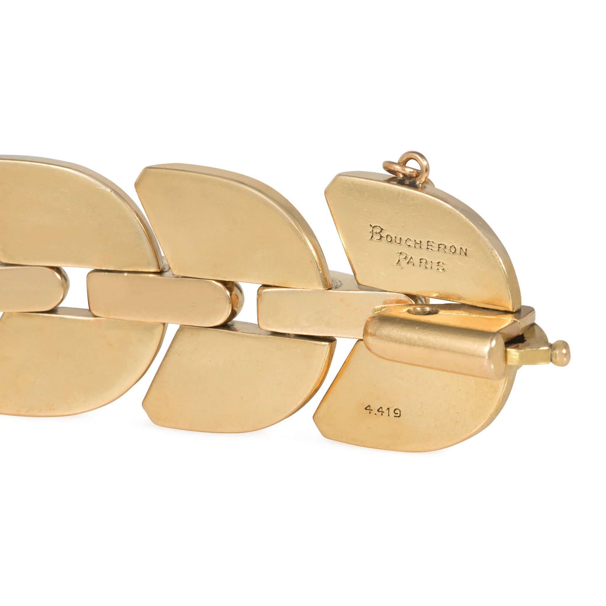 Boucheron Retro 18KT Yellow Gold Palmettes Bracelet