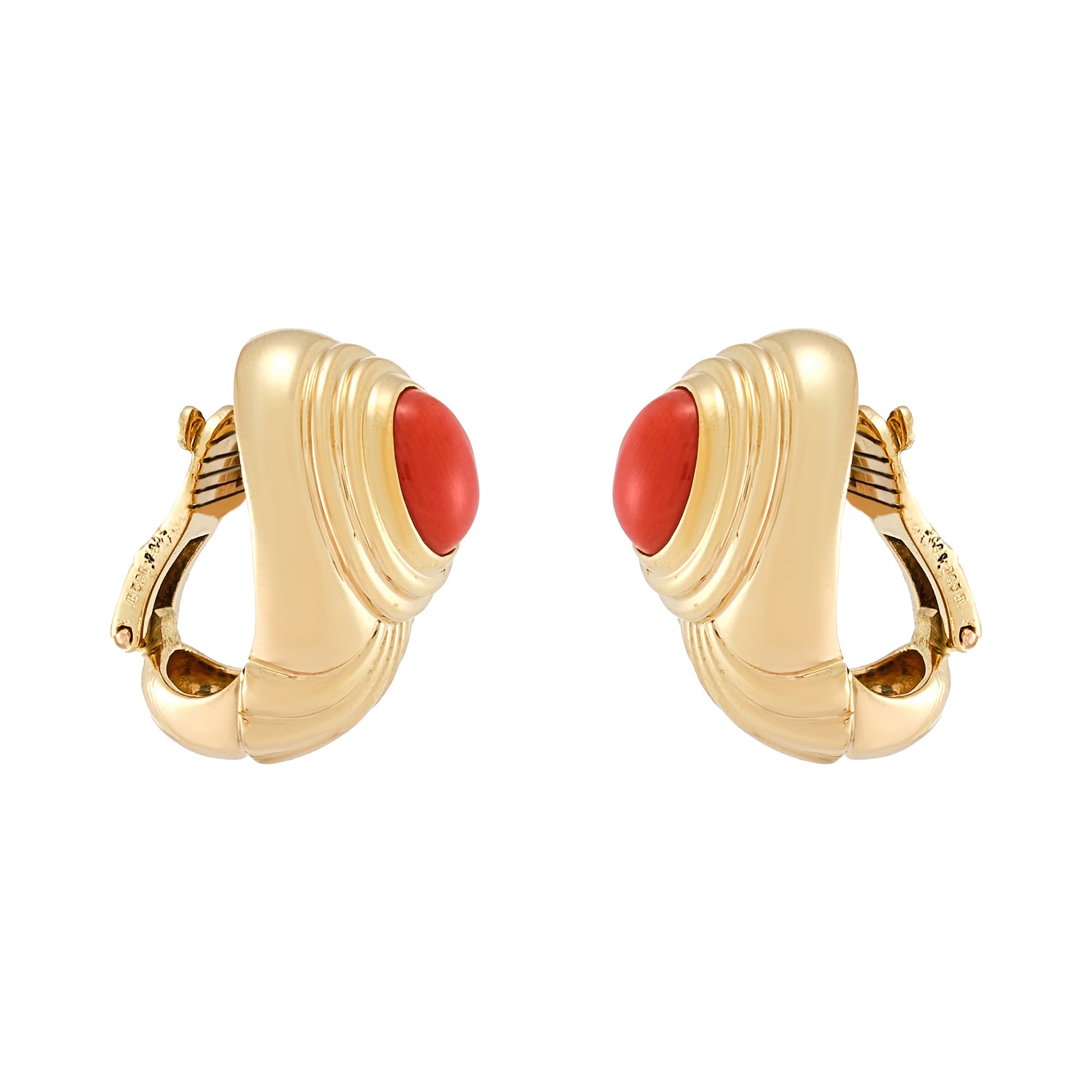 Boucheron Coral Earrings