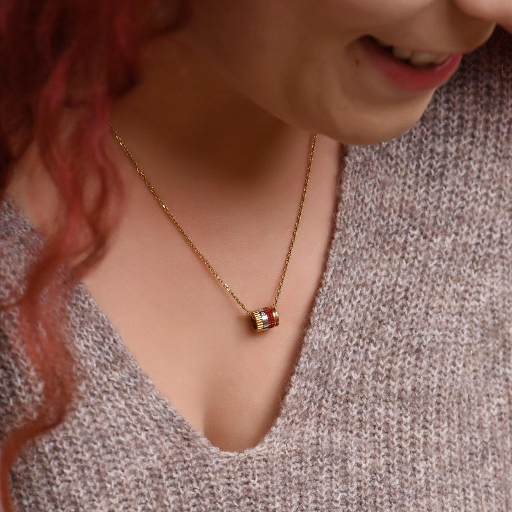 Boucheron Quatre Pendant Necklace Red Edition Mini