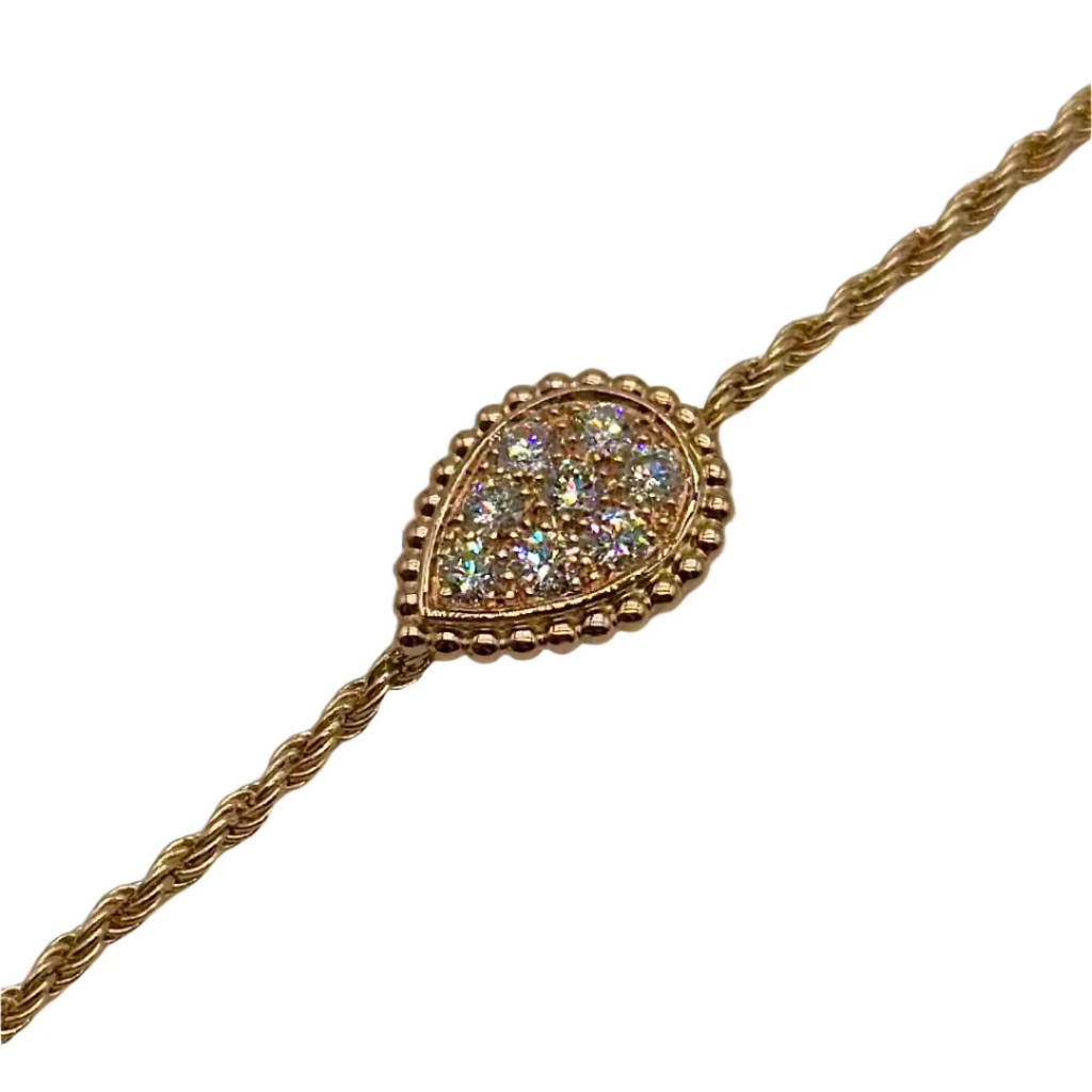 Bracelet BOUCHERON "Serpent Bohème" S en or rose et diamants