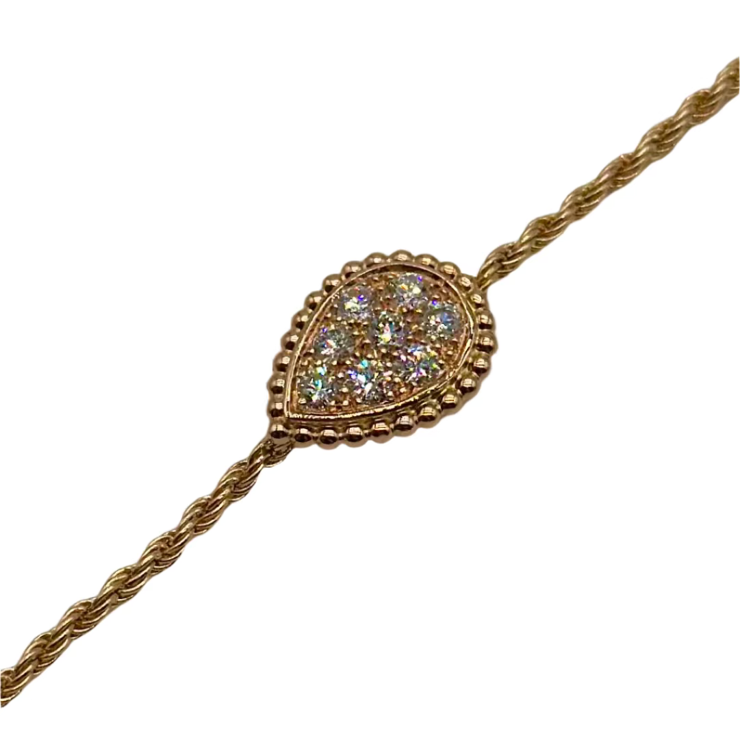 Bracelet BOUCHERON "Serpent Bohème" S en or rose et diamants