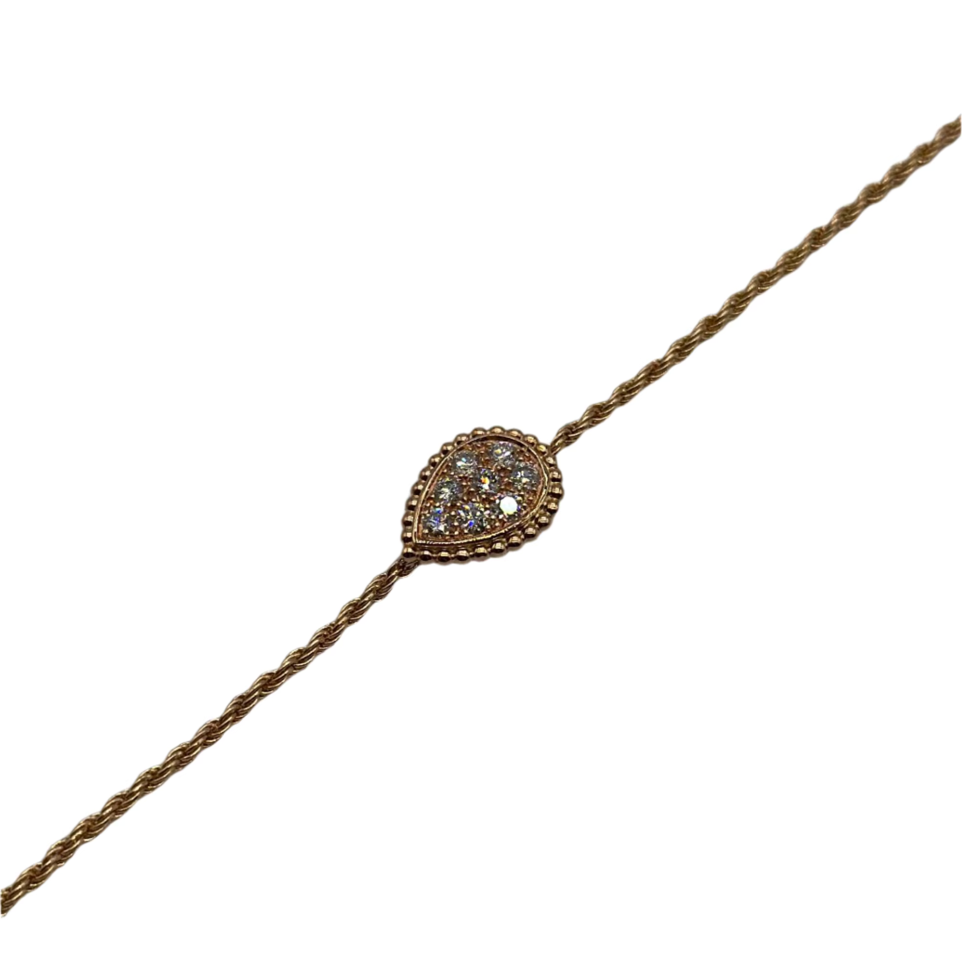 Bracelet BOUCHERON "Serpent Bohème" S en or rose et diamants