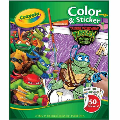 Crayola Colour & Sticker Book - Teenage Mutant Ninja Turtles