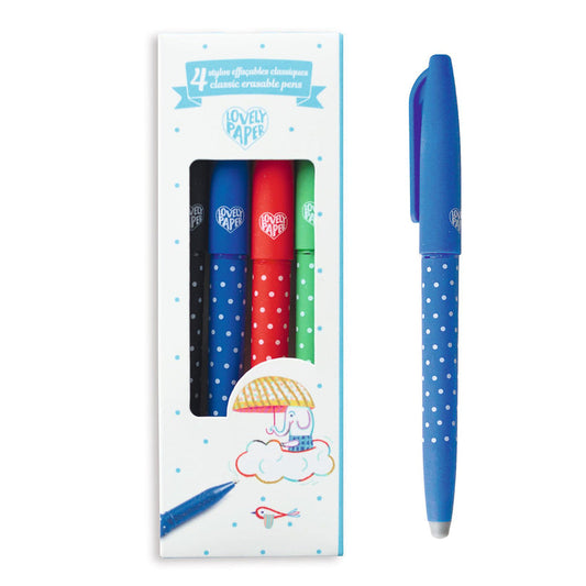 Djeco Classic Erasable Pens 4pk