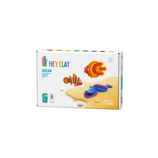 Hey Clay 6 pack - Ocean (Clownfish, Discus, Fish, Eel)