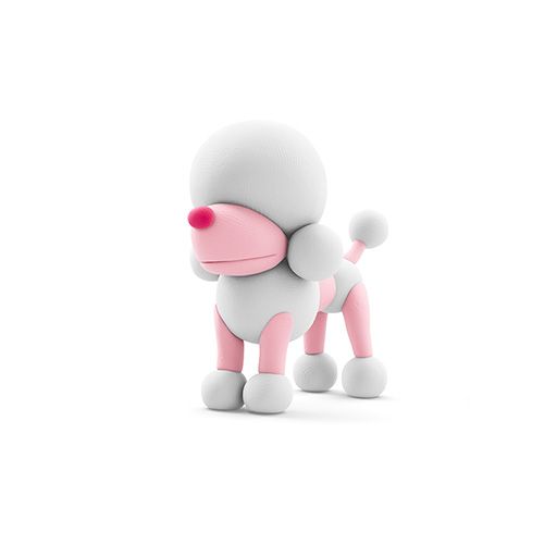 Hey Clay Single Pack - Poodle Poppy