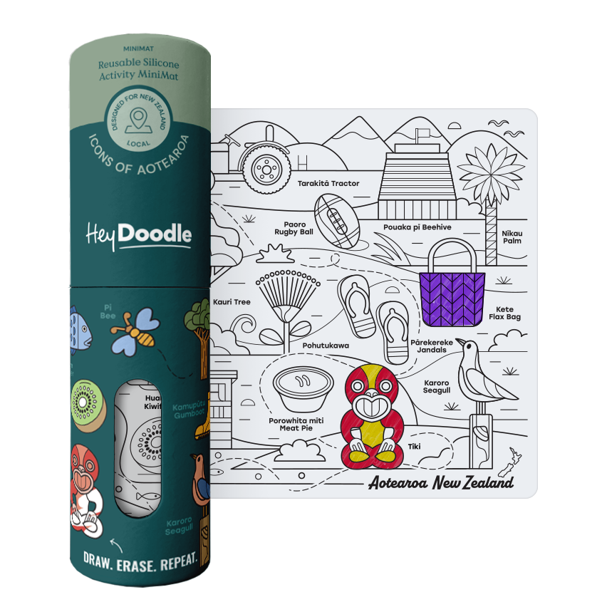 Hey Doodle Silicone Playmat - Icons Of Aotearoa (Mini)
