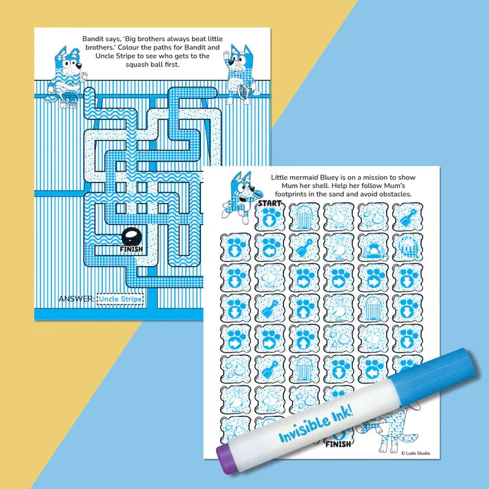 Hinkler Invisible Ink Game Book - Bluey