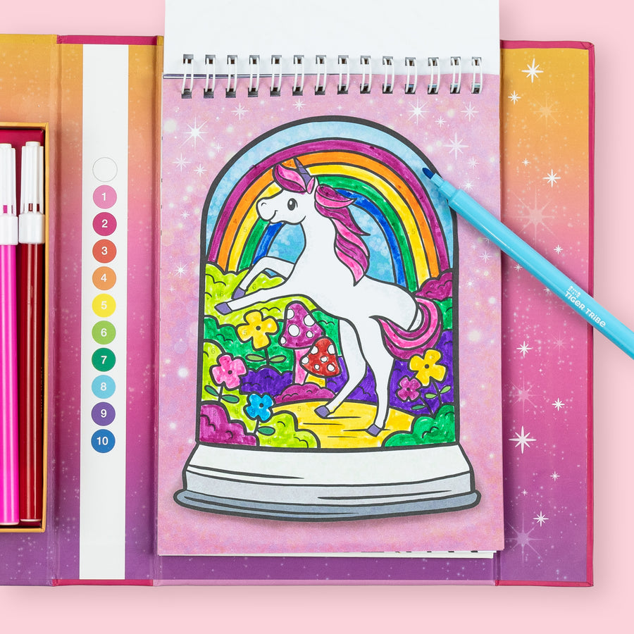 Tiger Tribe Colour By Numbers - Unicorn Dreaming