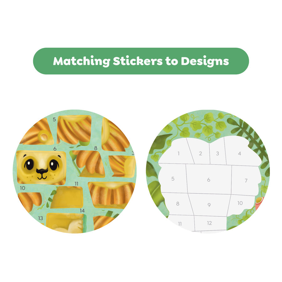 Tiger Tribe Sticker By Numbers - Animals