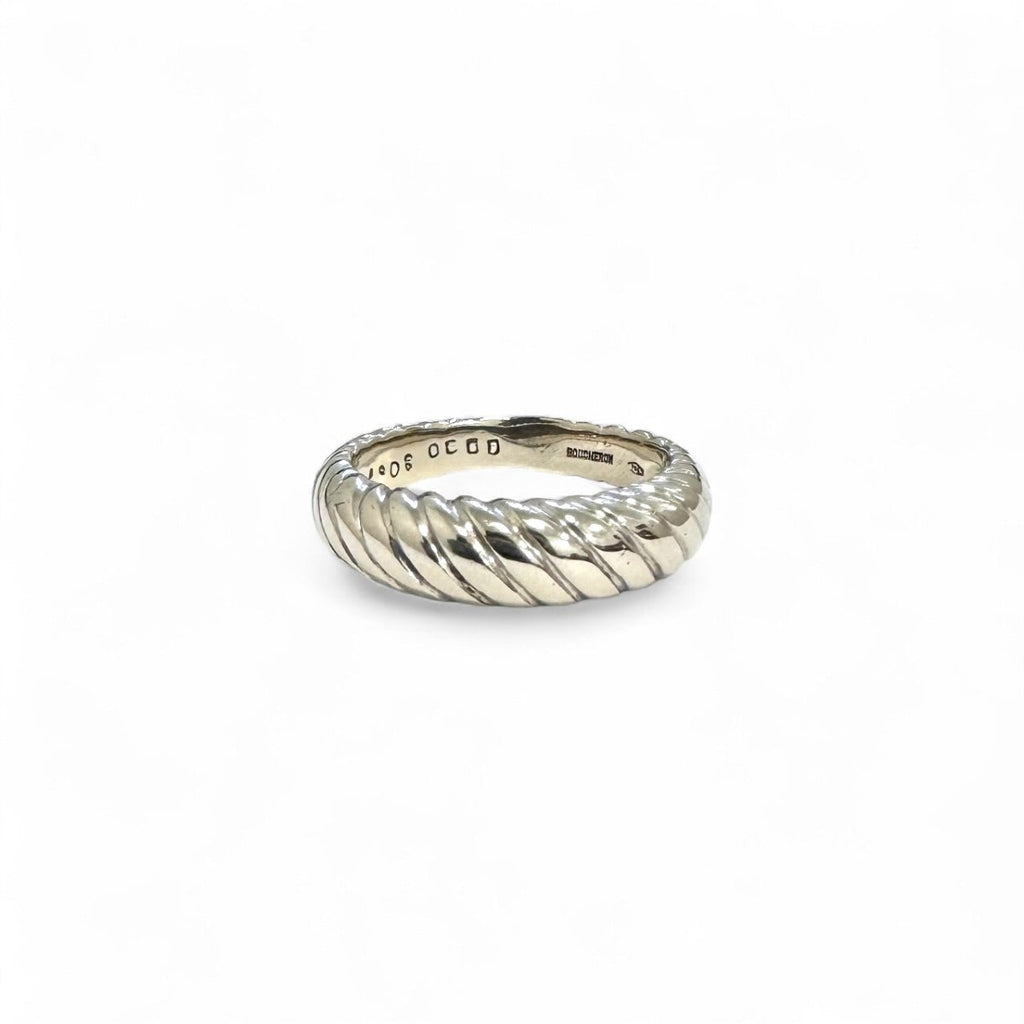 Bague BOUCHERON torsadé en or gris