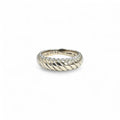 Bague BOUCHERON torsadé en or gris