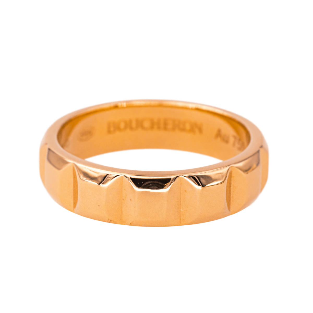 Bague Alliance BOUCHERON "Clou de Paris" en or rose