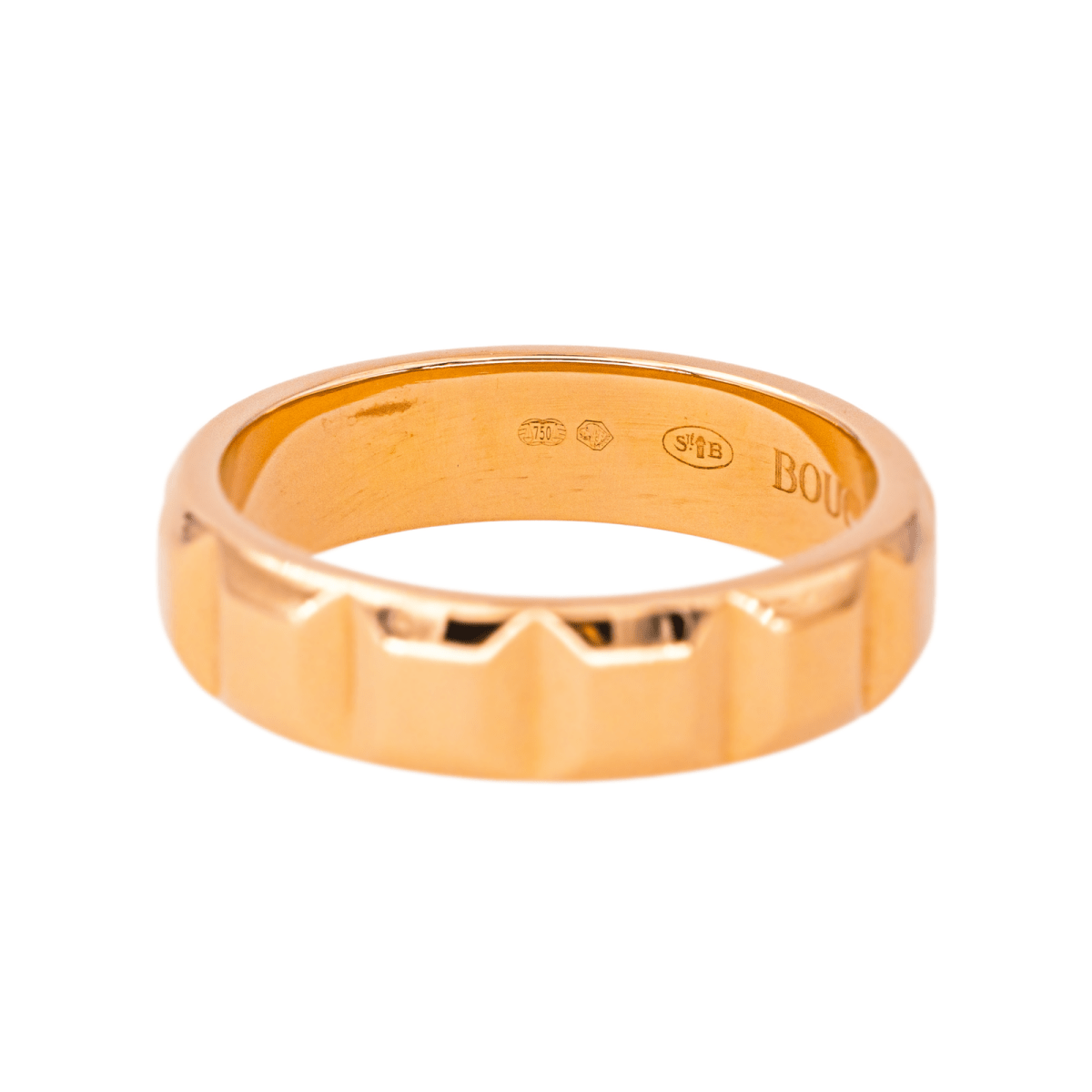 Bague Alliance BOUCHERON "Clou de Paris" en or rose