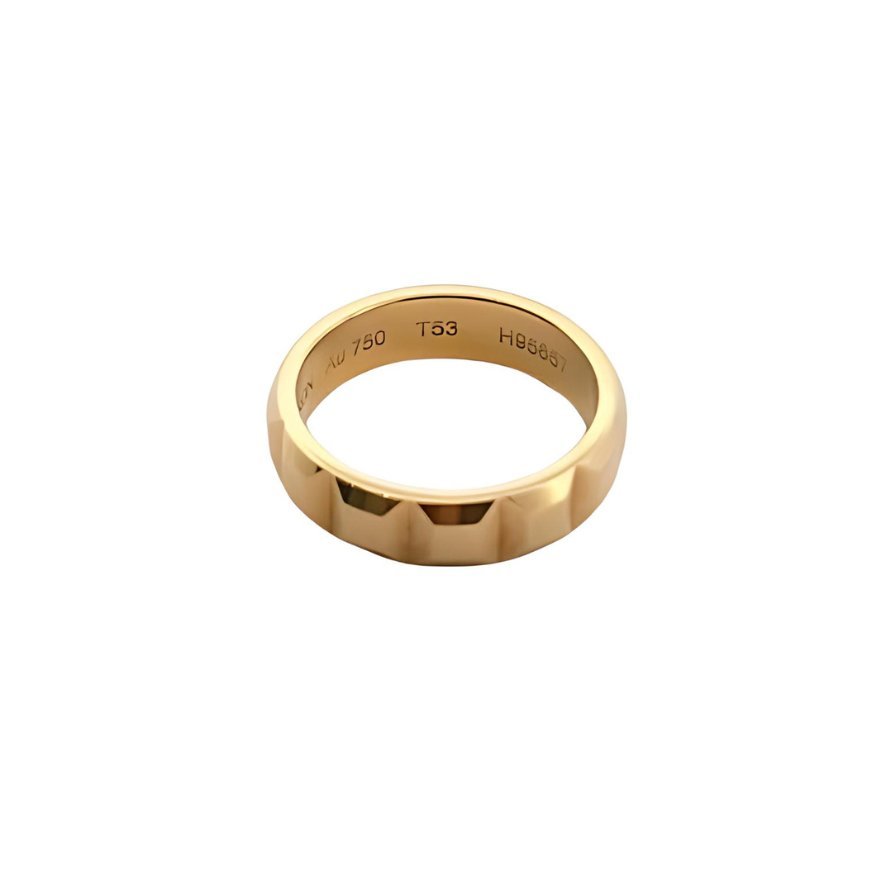 Bague Alliance BOUCHERON "Clous de Paris" en or jaune