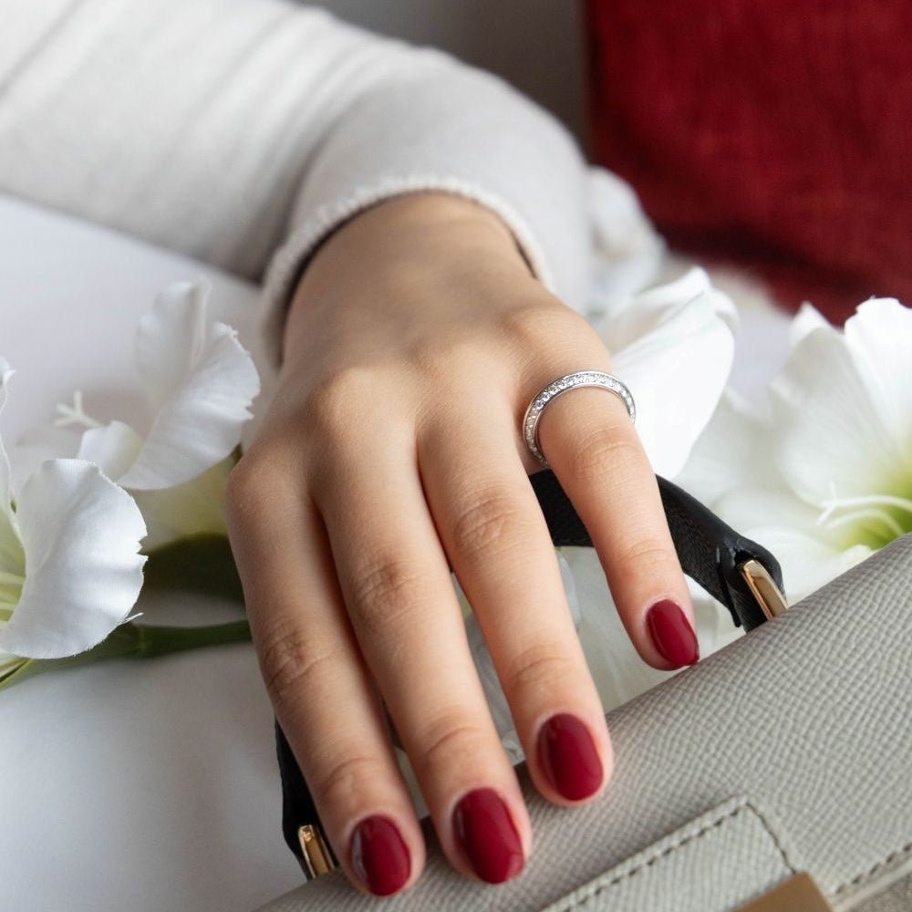 Bague Alliance BOUCHERON en or blanc et diamants