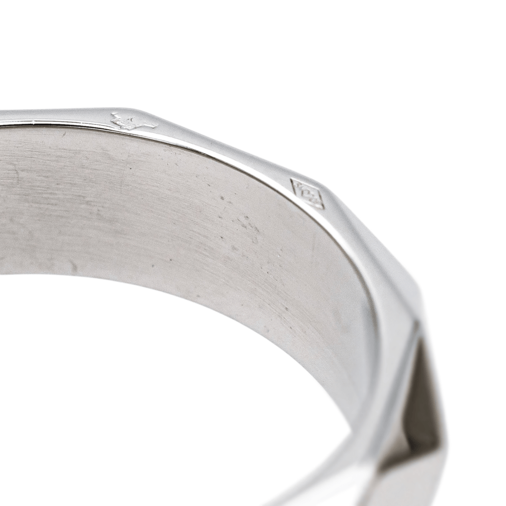 Bague Alliance BOUCHERON "Facettes" en or blanc