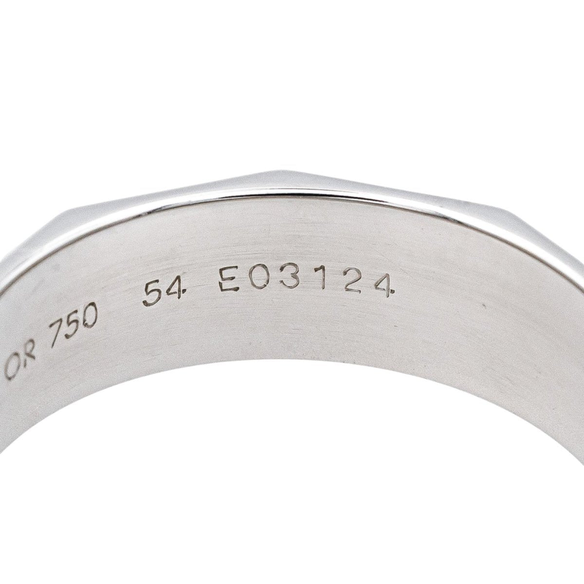 Bague Alliance BOUCHERON "Facettes" en or blanc
