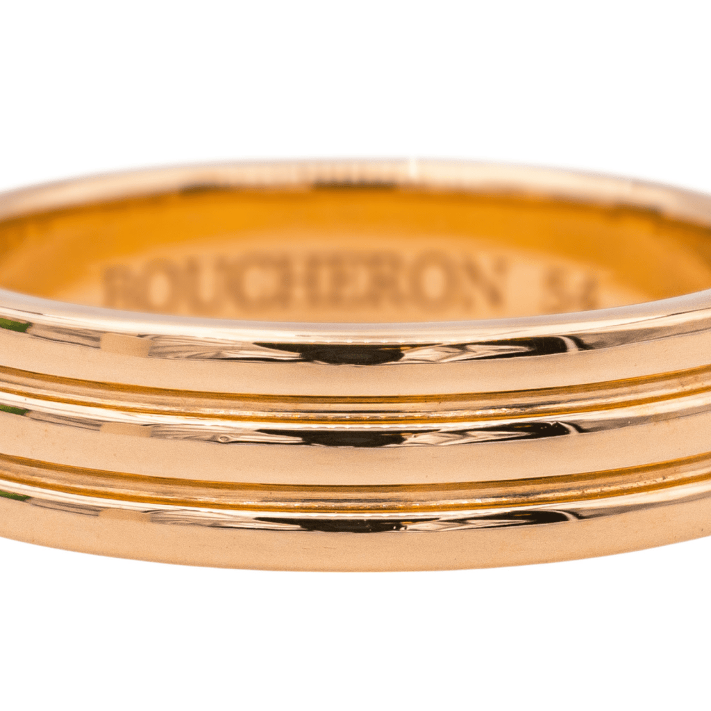 Bague Alliance BOUCHERON "Godron" en or rose