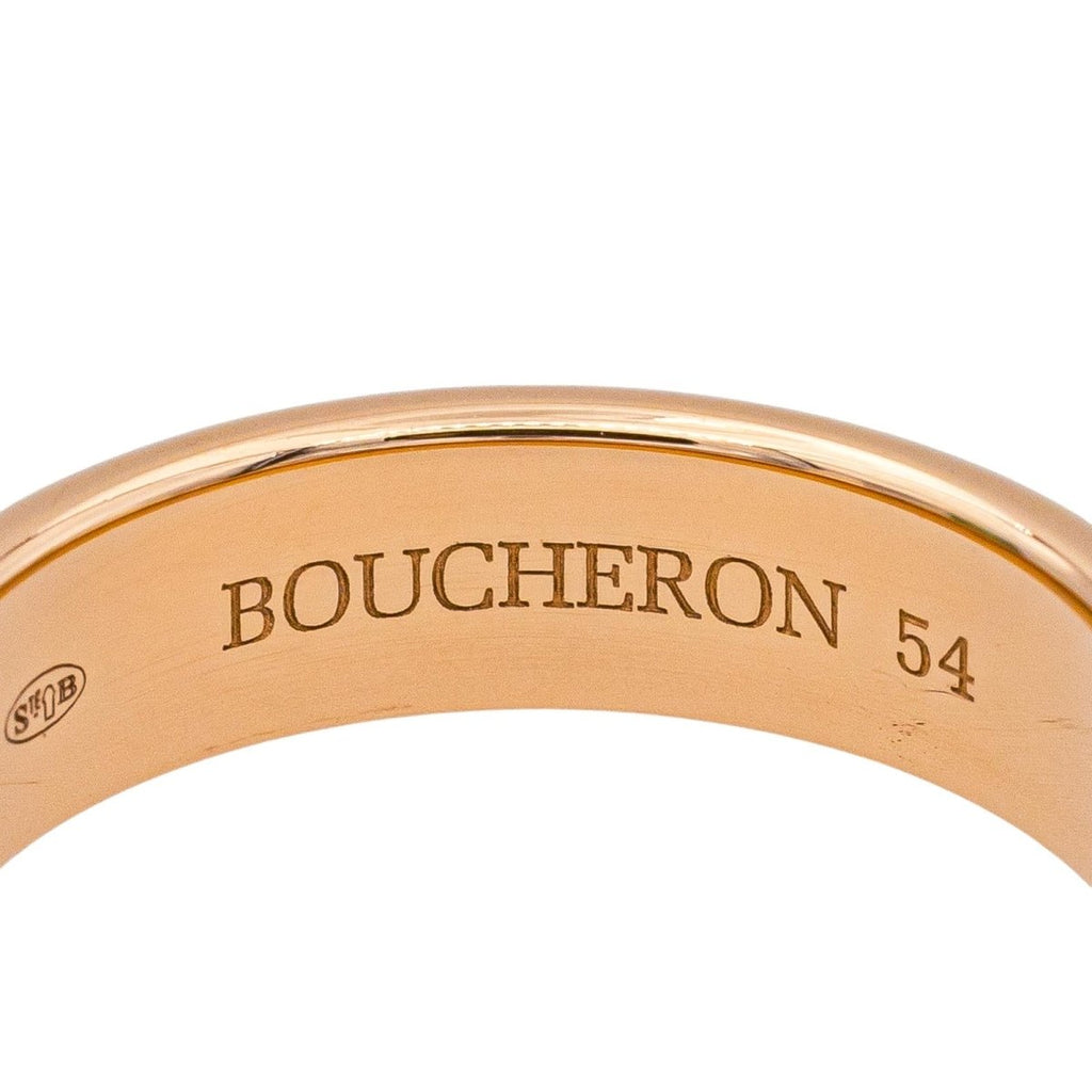 Bague Alliance BOUCHERON "Godron" en or rose