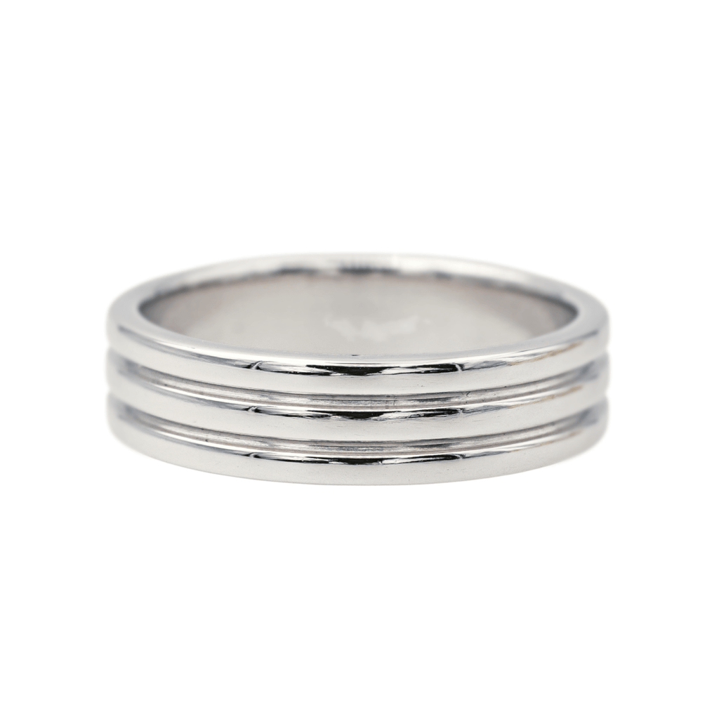 Bague Alliance BOUCHERON "Godron" en platine