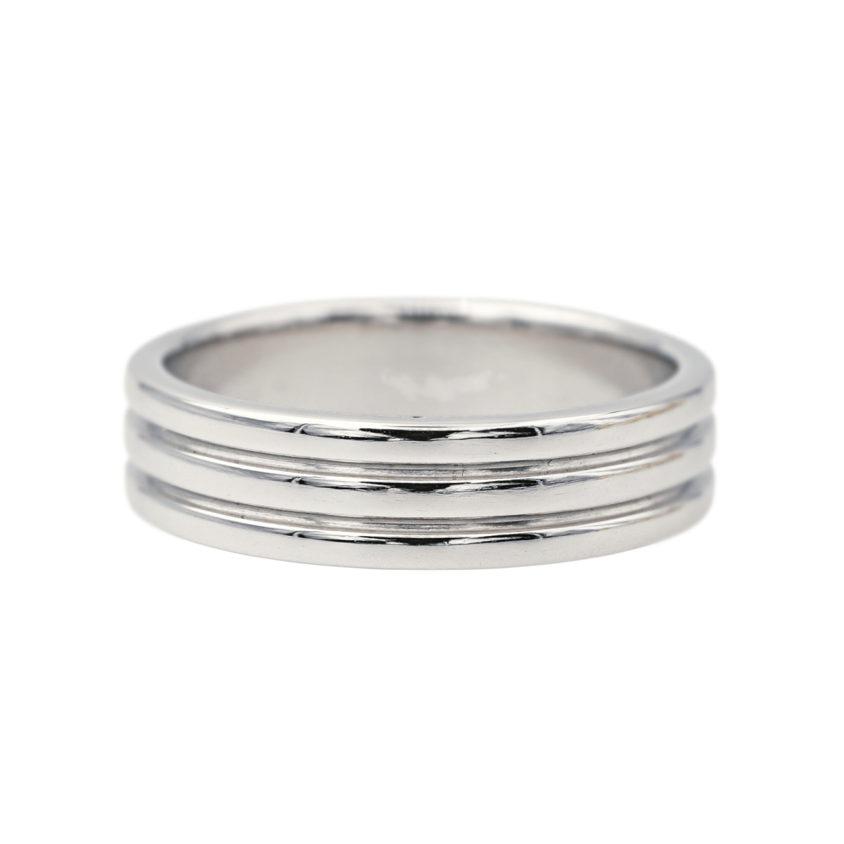Bague Alliance BOUCHERON "Godron" en platine
