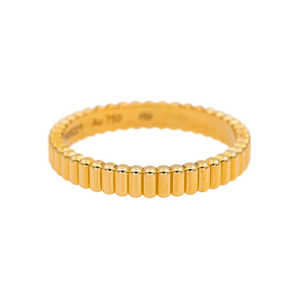 Bague Alliance BOUCHERON "Gresgrain" en or jaune