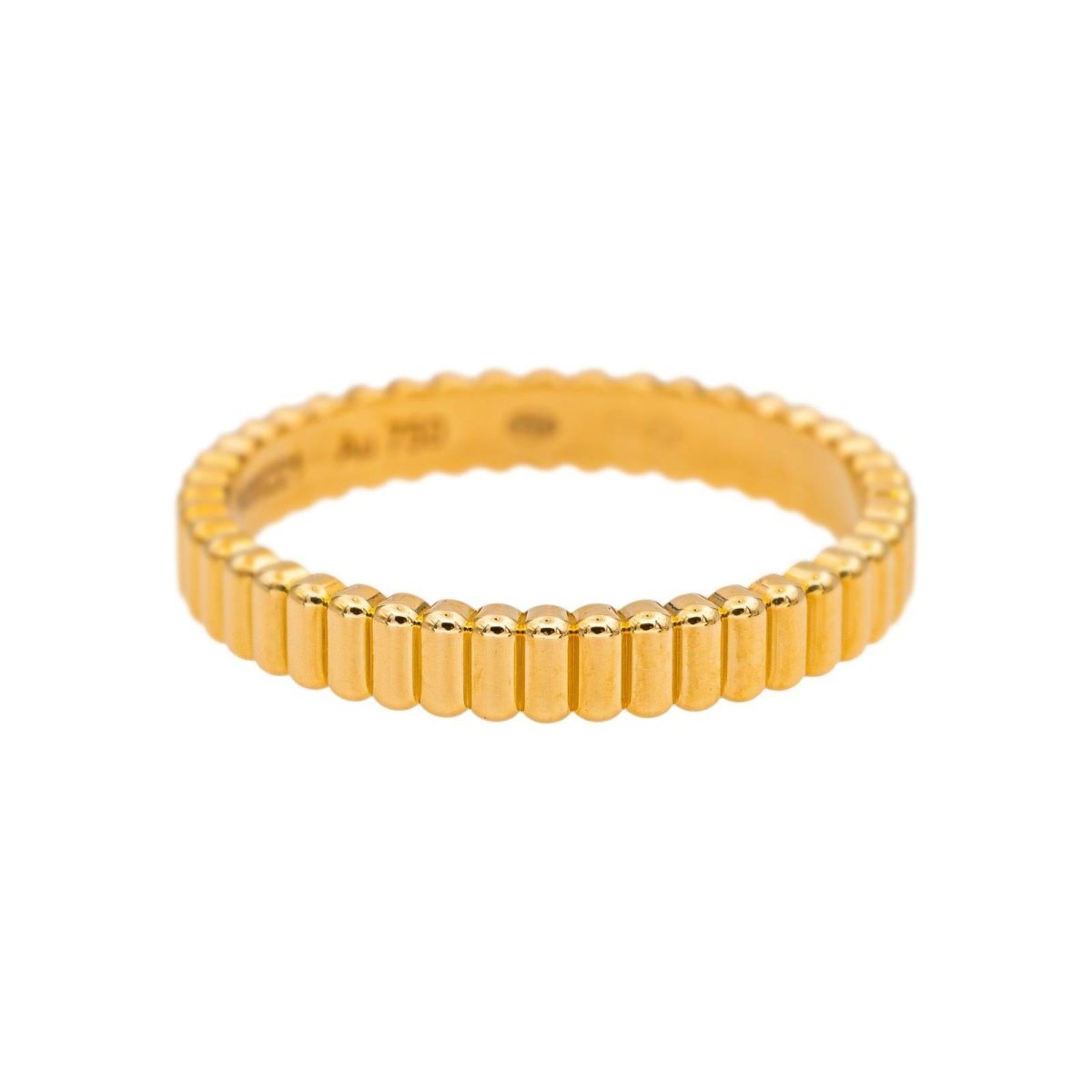Bague Alliance BOUCHERON "Gresgrain" en or jaune
