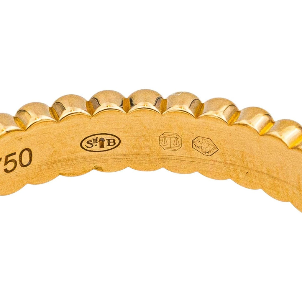 Bague Alliance BOUCHERON "Gresgrain" en or jaune