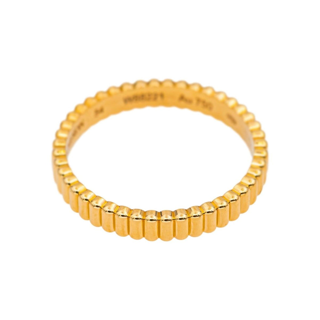 Bague Alliance BOUCHERON "Gresgrain" en or jaune