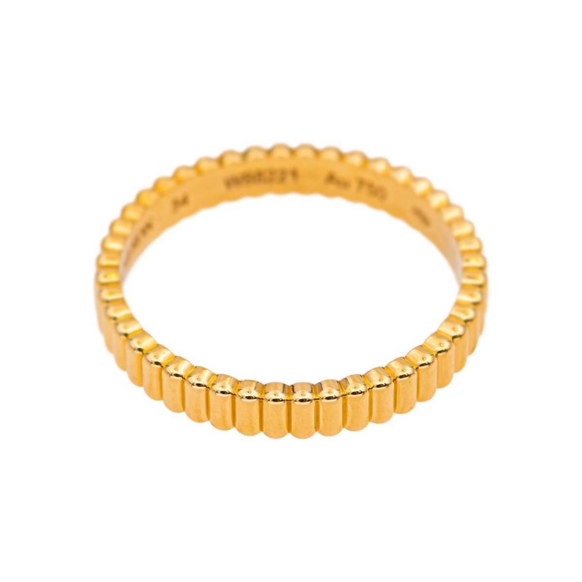 Bague Alliance BOUCHERON "Gresgrain" en or jaune