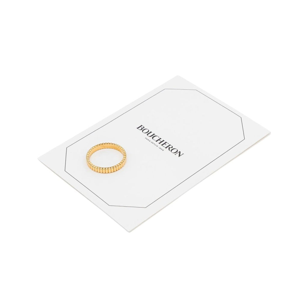 Bague Alliance BOUCHERON "Gresgrain" en or jaune