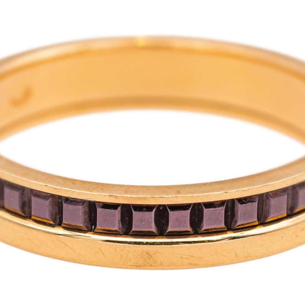 Bague Alliance BOUCHERON "Quatre Classique" en or rose et céramique