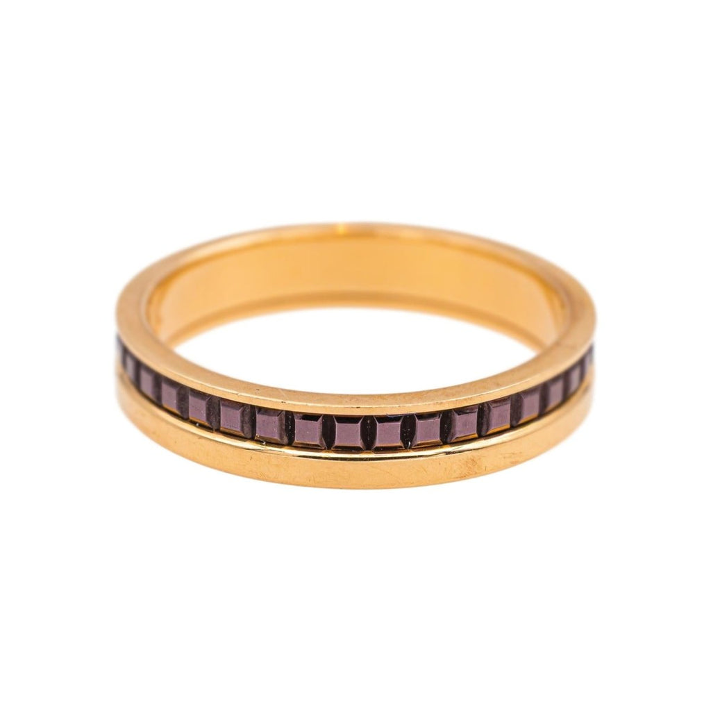 Bague Alliance BOUCHERON "Quatre Classique" en or rose et céramique