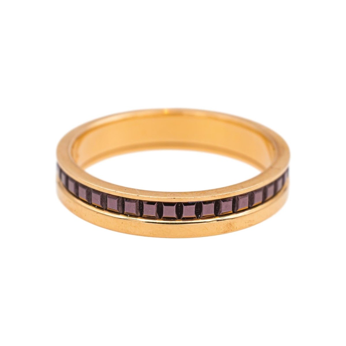 Bague Alliance BOUCHERON "Quatre Classique" en or rose et céramique