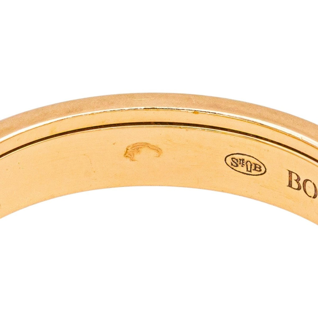 Bague Alliance BOUCHERON "Quatre Classique" en or rose et céramique
