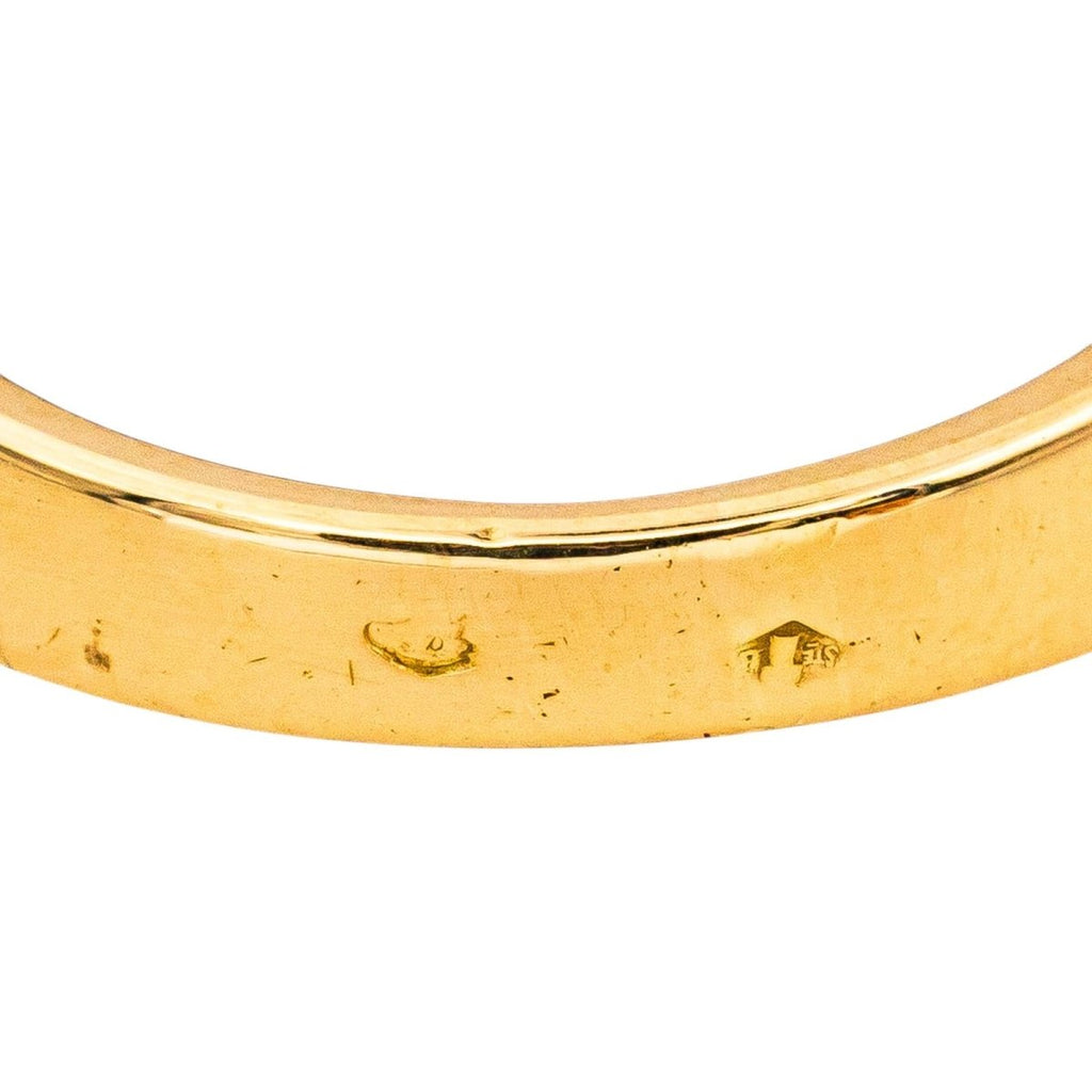 Bague Bandeau BOUCHERON "Anaïs" en or jaune, saphir et diamants