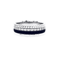 Bague Bandeau BOUCHERON "Quatre Black Édition" en or blanc et diamants