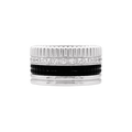 Bague Bandeau BOUCHERON "Quatre Black Édition Large" en or blanc et diamants