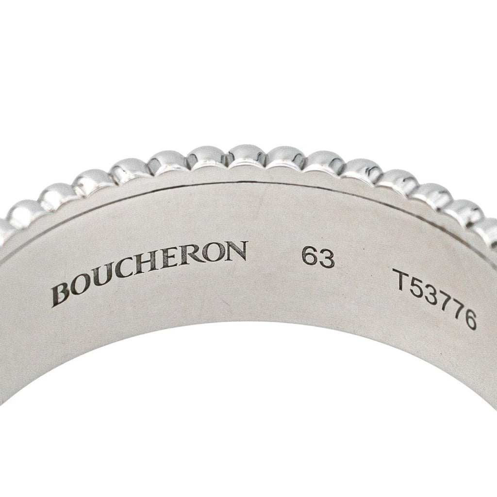 Bague Bandeau BOUCHERON "Quatre" en or blanc et diamants